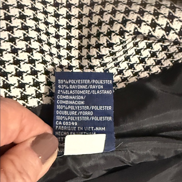 Evan Picone Black and White Checkered Blazer - Picture 10 of 14